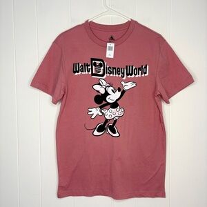 NWT Disney Parks 2024 Minnie Mouse Walt Disney World T-shirt Pink Size Small